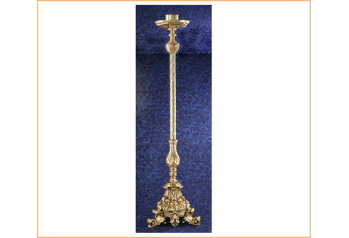 Candelero de pie en bronce