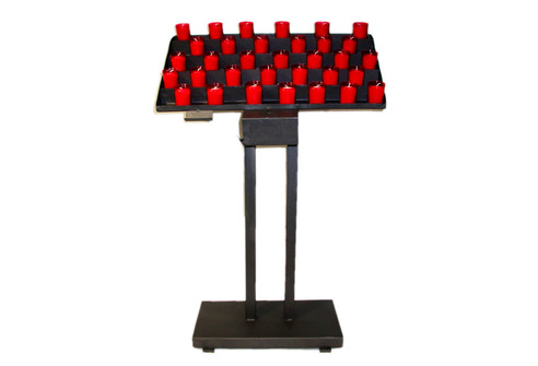 Lampadario de forja para 60 velones aproximadamente