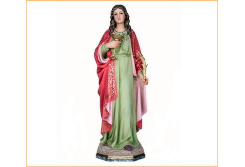Imagen de Santa Lucía en pasta de madera