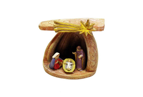 Belén con el Sagrado Misterio y pesebre