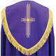 Capa pluvial de poliéster en los cuatro colores litúrgicos morado