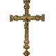 Cruz parroquial fabricada en bronce