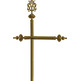 Guión porta estandartes decorado con insignia mariana
