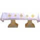 Mantel de altar con Cruces de Jerusalén