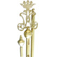 Vara porta entandarte dorada con insignia de María