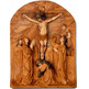 Vía Crucis policromado o imitación madera