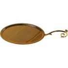 Bandeja de Comunión fabricada en metal dorado