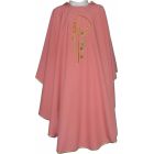 Casulla rosa para Adviento fabricada en poliéster