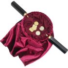 Limosnero con doble asa y bolsa de terciopelo