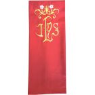 Estolón en los cuatro colores litúrgicos con IHS bordado rojo