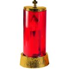 Lámpara del Santísimo eléctrica con vaso rojo