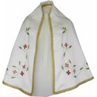 Manto de color blanco para Virgen María
