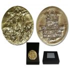 Medallón de bronce recuerdo del Año Santo