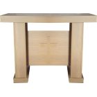 Mesa de altar de melamina imitación madera