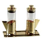 Vinajeras de cristal con tapón hermético