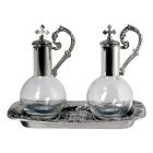 Vinajeras magnéticas fabricadas en metal plateado
