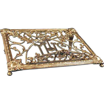 Atril para mesa de bronce IHS