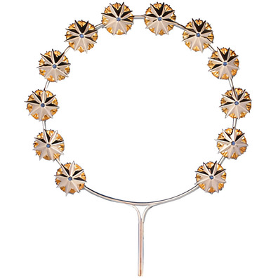 Aureola de plata con estrellas