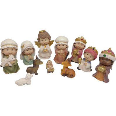 Belén infantil | 11 figuras para portal de Navidad