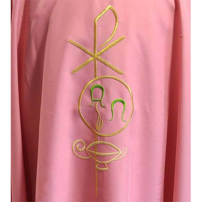 Casulla bordada | Casulla en seis colores rosa