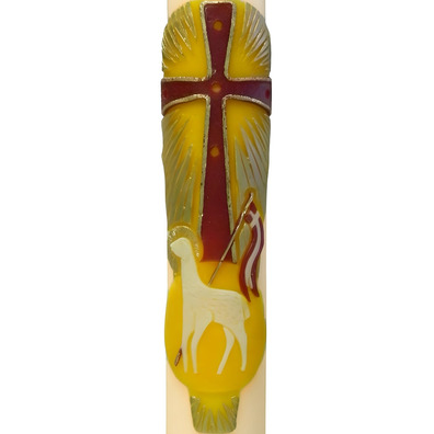 Cirio Pascual 2025 | Relieve Cordero de Dios