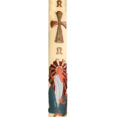 Cirio Pascual 2025 | Relieve Jesucristo resucitado