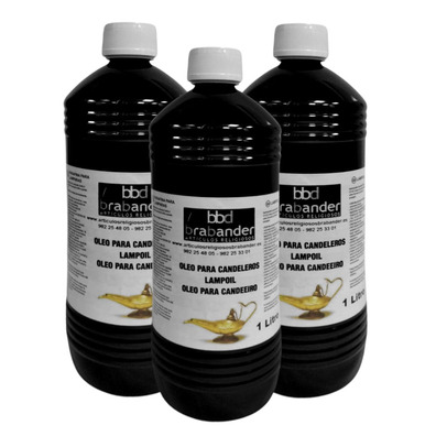 Caja 12 botellas de parafina líquida para vela | Pack precio reducido