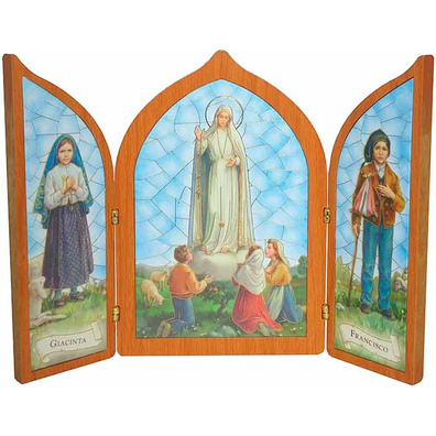 Cuadro Virgen de Fátima - Tríptico de las apariciones