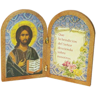 Díptico de Bendiciones para mesa Pantocrator