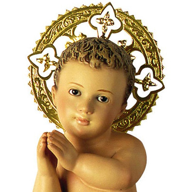 Niño Jesús con aureola para cuna