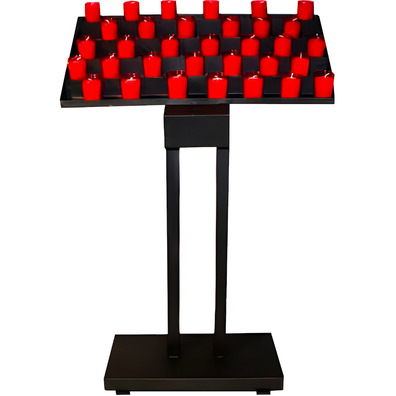 Lampadario metálico para velas o lamparillas