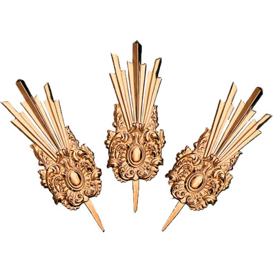 Potencia para figura de Cristo baño de oro