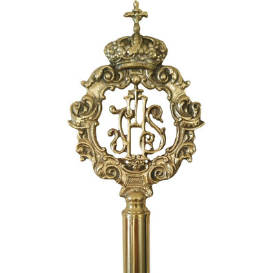 Vara de Hermandad con IHS dorado