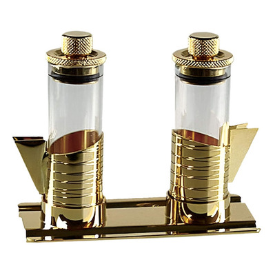 Vinajeras de cristal con tapón hermético