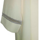 Alba color beige decorada con vainica