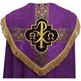 Capa pluvial color damasco morado