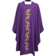 Casulla bordada con Cruces doradas morado