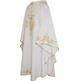 Casulla de poliéster con Cruces bordadas blanco