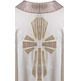 Casulla de lana con Cruz de seda beige