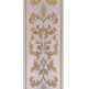 Casulla con estolón con decoración dorada beige