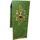 Cubre ambón | Bordado Pantocrátor y Cuatro Evangelistas verde