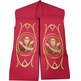 Estola sacerdotal con bordado franciscano rojo