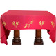 Manteles para mesa de altar con tela de color rojo