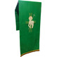 Paño de atril de poliéster en los cuatro colores litúrgicos verde
