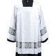 Roquete blanco con puntilla IHS