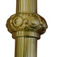 Vara porta estandarte de bronce con IHS