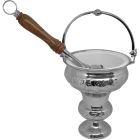 Acetre plateado con hisopo | 20 cm.