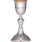 Cáliz de plata con decoración sencilla