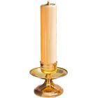 Candelero de bronce para Iglesia con vela de 5 cm