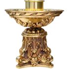 Candelero de mesa en bronce con casquillo